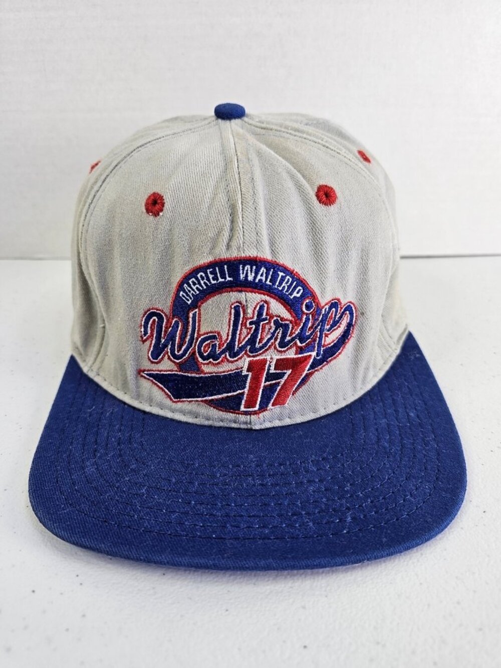 Vintage Darrell Waltrip 17 HAT NASCAR Racing Snapback Trucker Baseball Hat